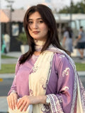 Lilac Stylish Collection Wesper Lawn Printed Stitched 3-Piece Suit-Wishmy Pastel
