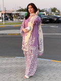 Lilac Stylish Collection Wesper Lawn Printed Stitched 3-Piece Suit-Wishmy Pastel