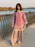 Lilac Stylish Collection Wesper Lawn Printed Stitched 3-Piece Suit-Wishmy Pastel