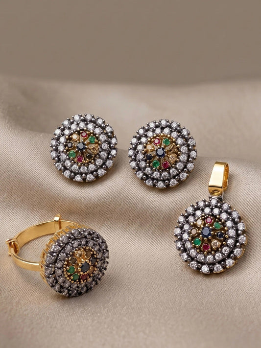 Orya Jewelery Pendent Set-Multi S5