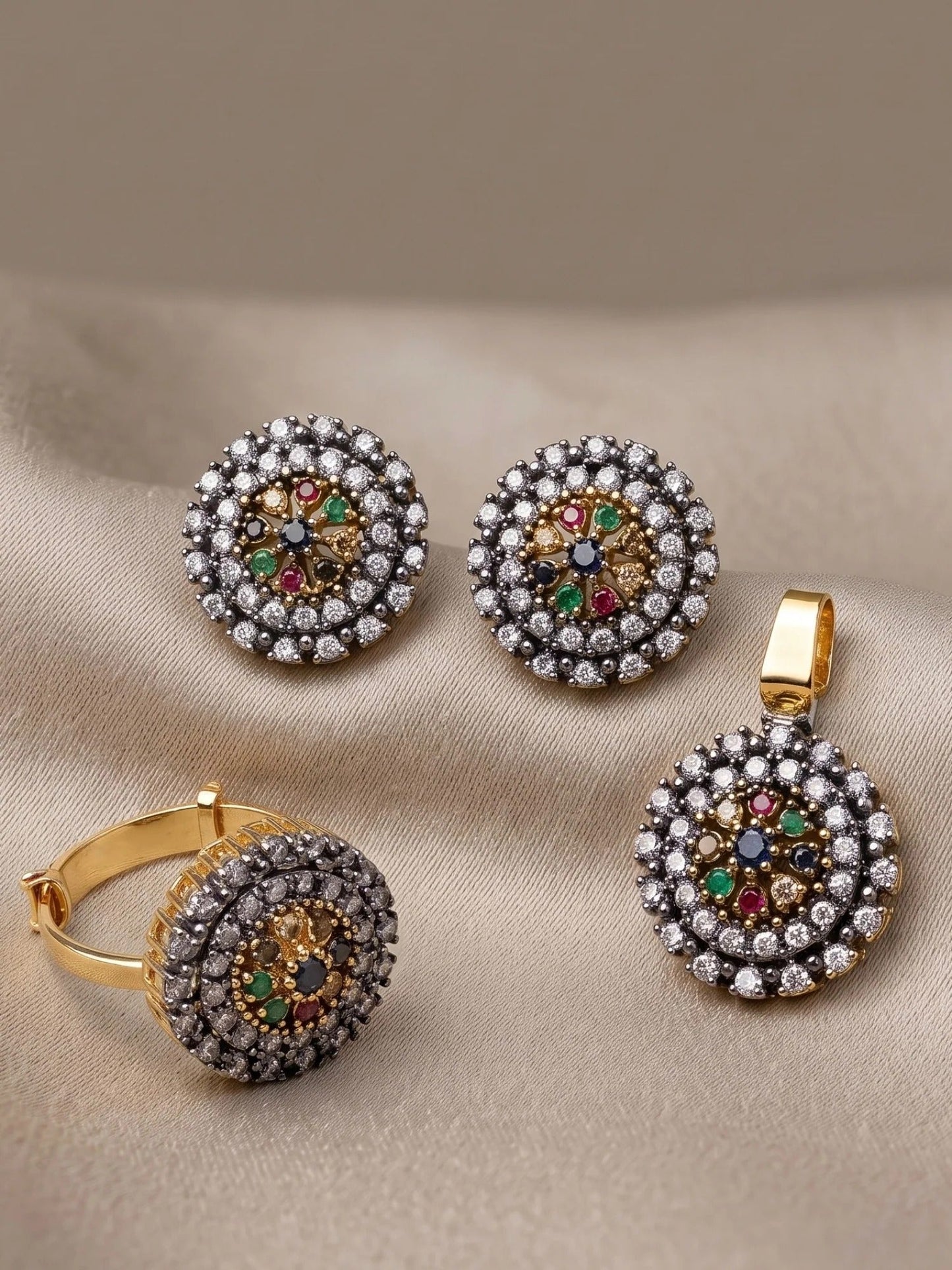 Orya Jewelery Pendent Set-Multi S5