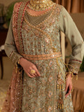 Green Sara Jahan Rang e Bahar Chiffon Embellished Stitched 4-Piece Suit-SJ-1066