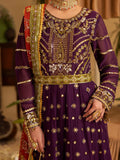 Purple Sara Jahan Rang e Bahar Chiffon Embellished Maxi-SJ-1040