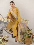 Yellow Sara Jahan Breeze Lawn'26 Embroidered Stitched 3-Piece Suit-SJ-1091
