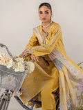 Yellow Sara Jahan Breeze Lawn'26 Embroidered Stitched 3-Piece Suit-SJ-1091