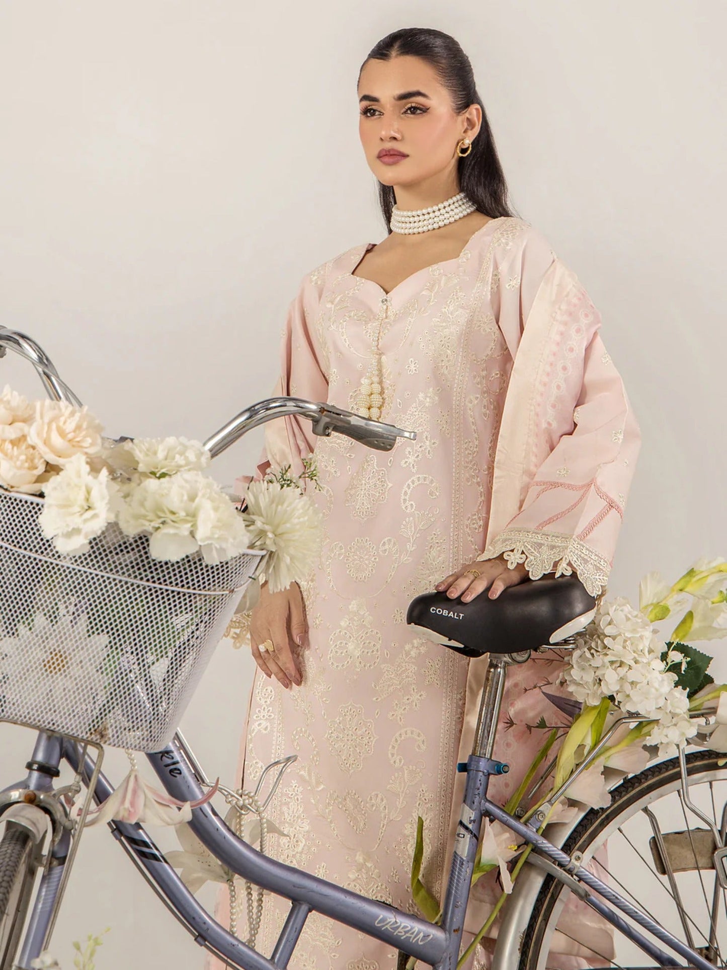 Pink Sara Jahan Breeze Lawn'26 Embroidered Stitched 3-Piece Suit-SJ-1092