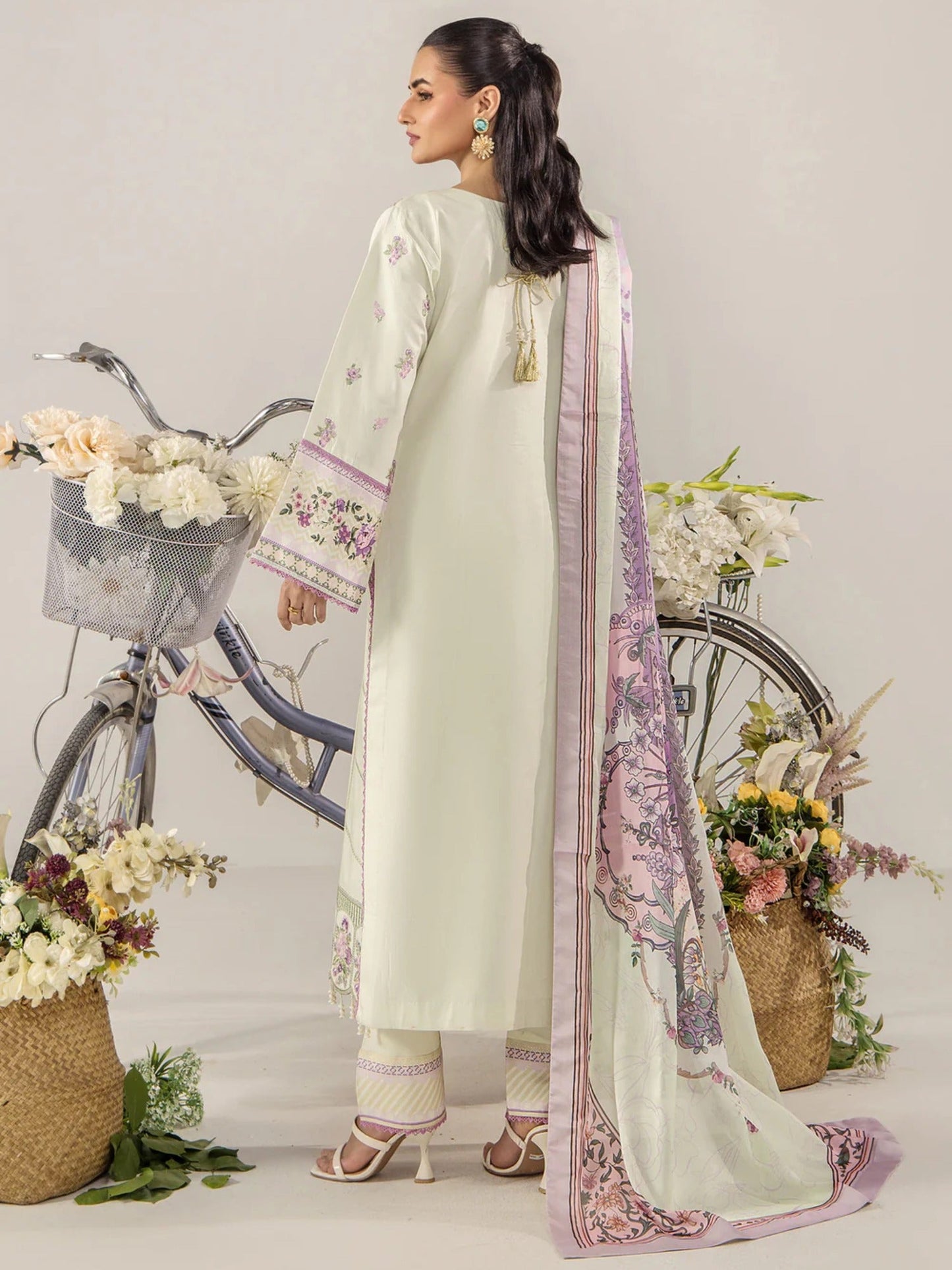 Mint Green Sara Jahan Breeze Lawn'26 Embroidered Stitched 3-Piece Suit-SJ-1088