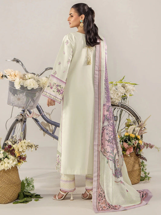 Mint Green Sara Jahan Breeze Lawn'26 Embroidered Stitched 3-Piece Suit-SJ-1088