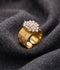 Orya Jewellery Gold Adjustable Ring-Zircon White R32