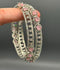 H&A Jewellery One Carat Silver Rhodium Plated Bangles