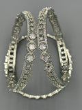 Silver-H&A Jewellery One Carat Silver Rhodium Plated Bangles
