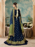 Blue Sara Jahan Chiffon Embroidered Maxi-SJ-1020