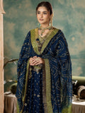 Blue Sara Jahan Chiffon Embroidered Maxi-SJ-1020