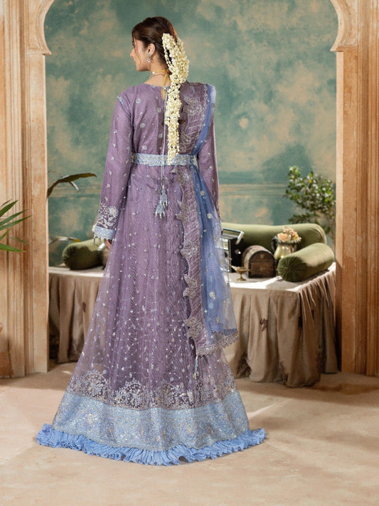 Lilac Sara Jahan Net Embroidered Maxi-SJ-1024