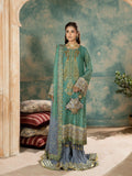 Green Sara Jahan Chiffon Embroidered Sharara-SJ-1022