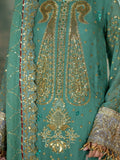 Green Sara Jahan Chiffon Embroidered Sharara-SJ-1022