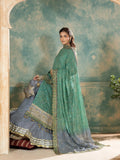 Green Sara Jahan Chiffon Embroidered Sharara-SJ-1022
