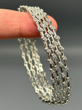 Silver-H&A Jewellery One Carat Silver Rhodium Plated Bangles