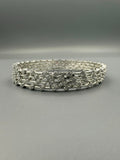 Silver-H&A Jewellery One Carat Silver Rhodium Plated Bangles