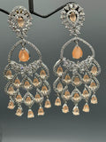 Silver and Champagne-H&A Jewellery Earrings