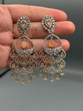 Silver and Champagne-H&A Jewellery Earrings