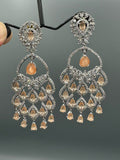 Silver and Champagne-H&A Jewellery Earrings