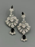 Silver and Black-H&A Jewellery Earrings