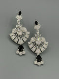 Silver and Black-H&A Jewellery Earrings