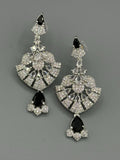 Silver and Black-H&A Jewellery Earrings