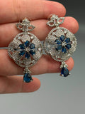 Silver and Blue-Silver and blue-H&A Jewellery Earrings