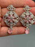 Silver and pink-H&A Jewellery Earrings
