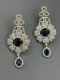 Silver and Blue-H&A Jewellery Earrings