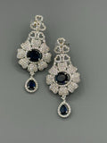Silver and Blue-H&A Jewellery Earrings