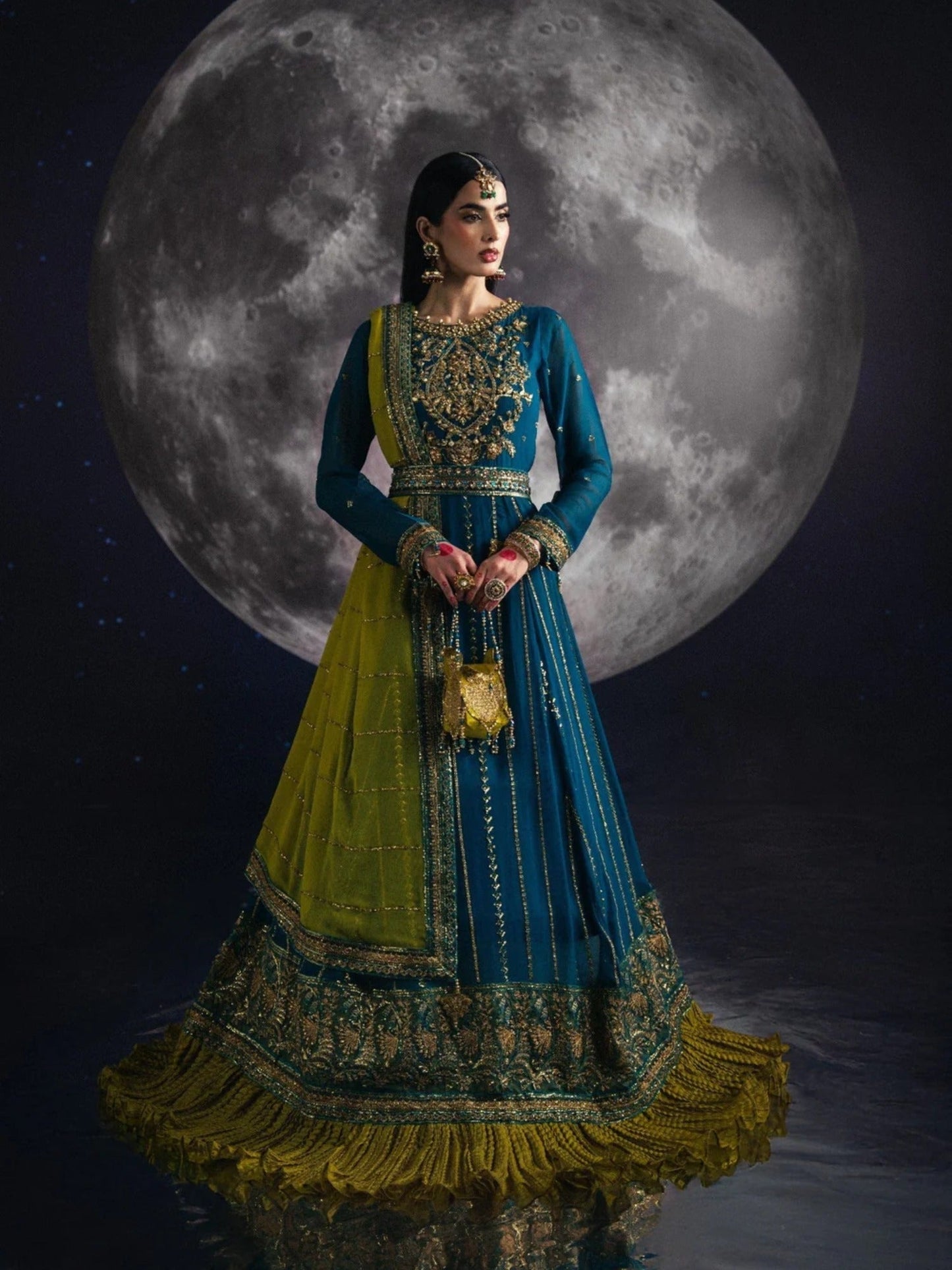 Sara Jahan Chiffon Embroidered Maxi-SJ-1003