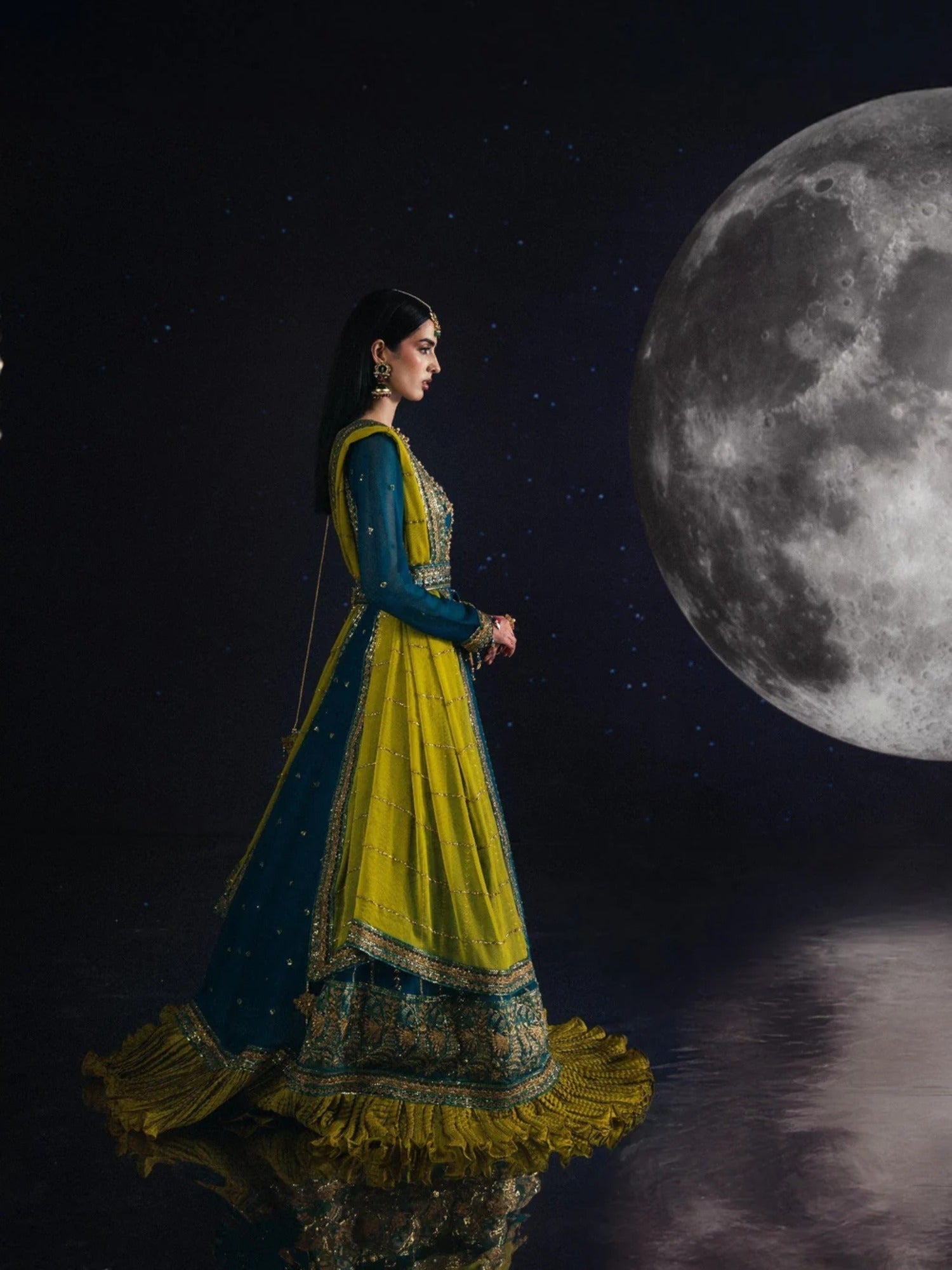 Sara Jahan Chiffon Embroidered Maxi-SJ-1003