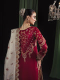 Maroon Sara Jahan Silk Embroidered Lehenga Set-NA-05