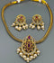 H&A Jewellery Gold-Plated Polki Jewellery Set