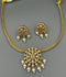 H&A Jewellery Gold-Plated Polki Jewellery Set