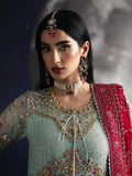 Green Sara Jahan Chiffon Embroidered Maxi-SJ-1007