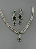 H&A Jewellery One Carat Silver Rhodium Plated Jewellery Set 