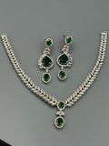 H&A Jewellery One Carat Silver Rhodium Plated Jewellery Set 