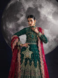 Green Sara Jahan Chiffon Embroidered Maxi-AD-002