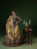 Black Sara Jahan Net Embellished Maxi-Mahru