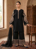 Black-Dua's Boutique Lawn Embroidered Stitched 3-Piece Suit-Ayra Noir