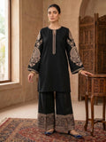 Black-Dua's Boutique Lawn Embroidered Stitched 3-Piece Suit-Ayra Noir