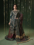 Green Sara Jahan Silk Embroidered Sharara-Sitara