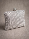 Silver-Savarna Clutch-Silver Grey 57
