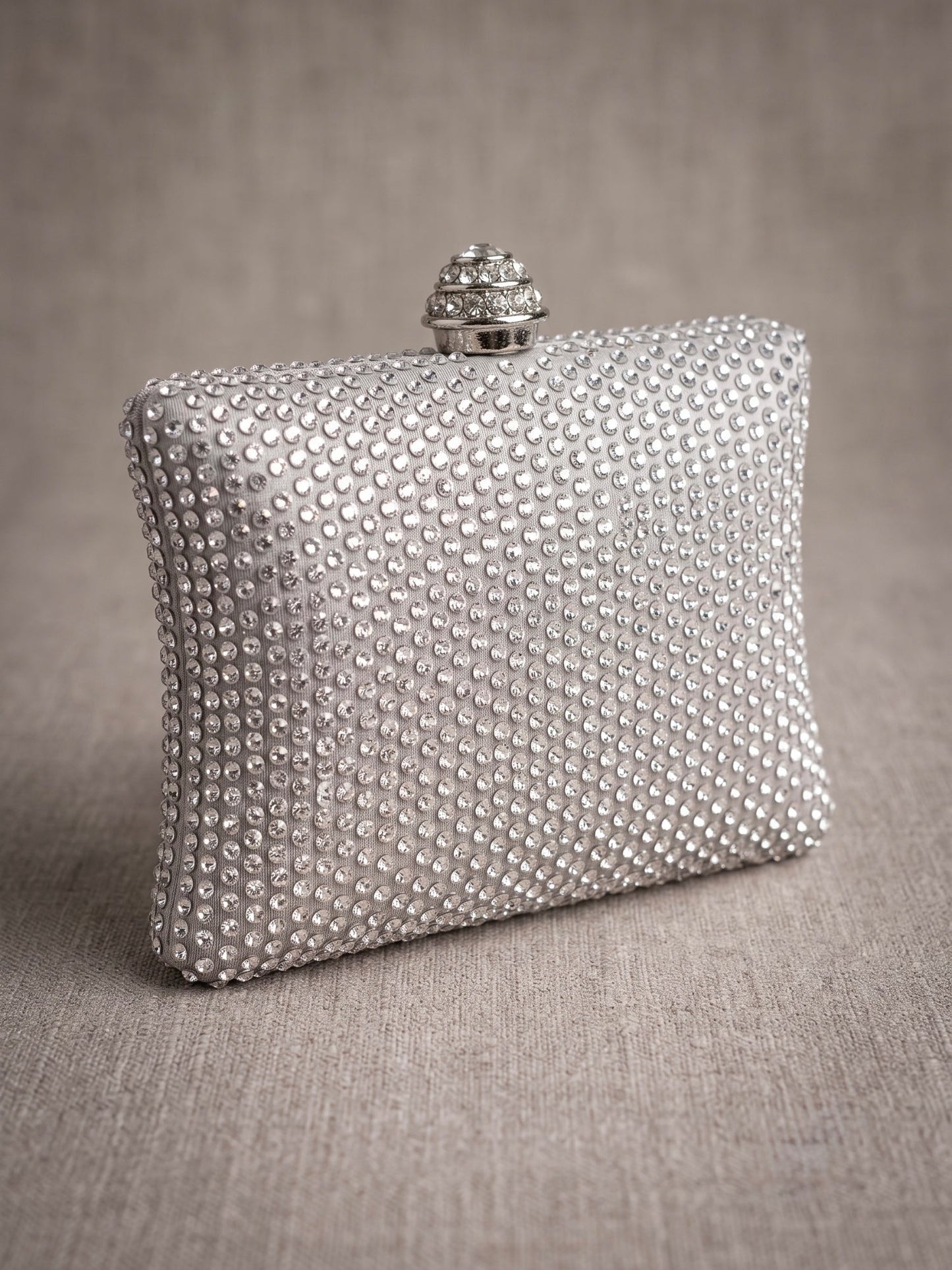 Silver-Savarna Clutch-Silver Grey 57
