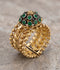 Orya Jewellery Adjustable Ring-Emerald Green R53