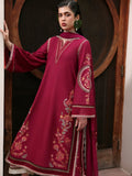Red-Hussain Rehar Lawn Embroidered Stitched 3-Piece Suit-Ada